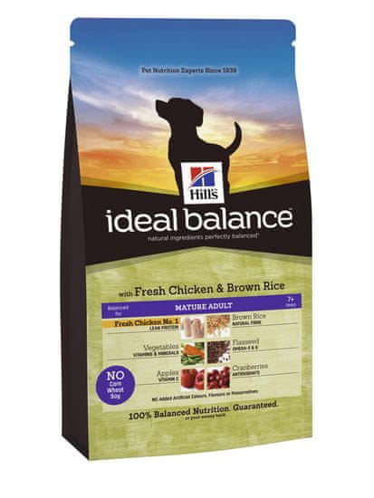 Hill's Canine Ideal Balance Adult Mature kuřecí s rýží 2 kg