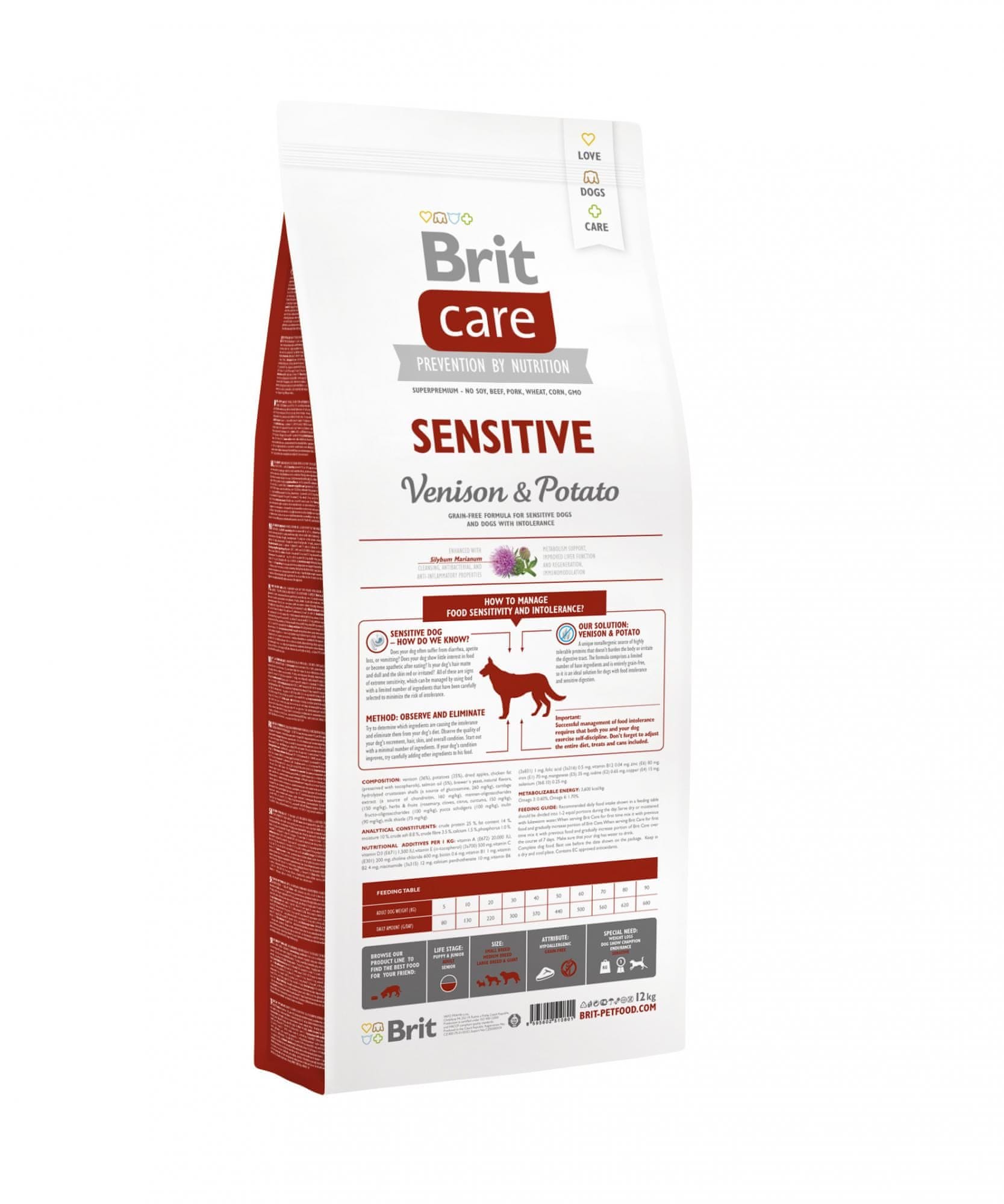 Brit care sensitive hotsell venison & potato 12kg