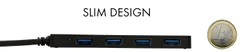 I-TEC USB 3.0 SLIM HUB 4 Port passive - Black - rozbaleno