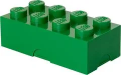 LEGO Box na svačinu 10 x 20 x 7,5 cm tmavě zelená