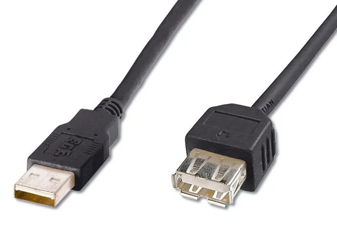 PremiumCord USB 2.0 A-A prodlužovací kabel, M/F, 1 m