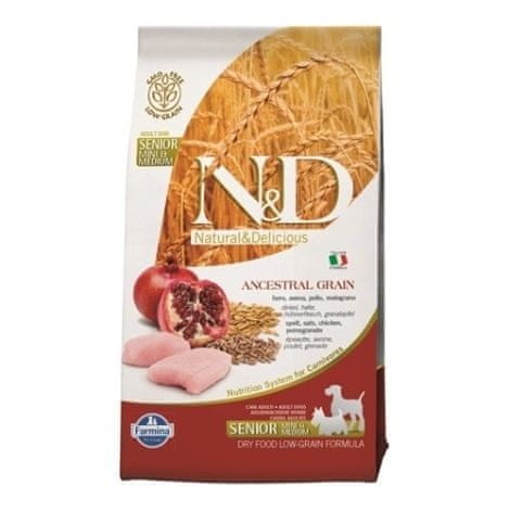 N&D LG DOG Senior S/M Chicken & Pomegr 2,5 kg