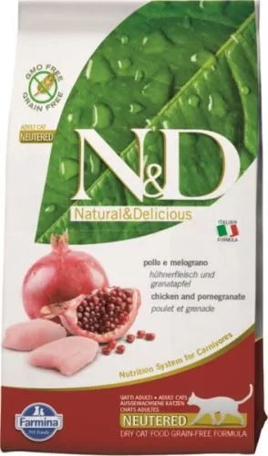 N&D PRIME CAT Neutered Chicken&Pomegranate 1,5 kg