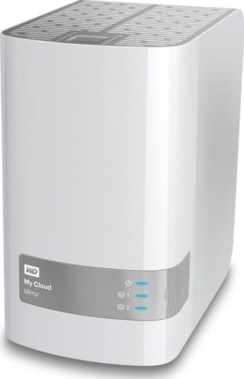 Western Digital My Cloud Mirror 6TB / Externí / RJ-45 / 3,5" White (WDBWVZ0060JWT-EESN)