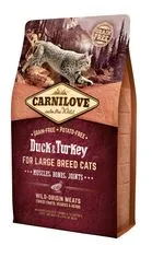 Carnilove Duck & Turkey for Large Breed Cats – Muscles, Bones, Joints 2 kg