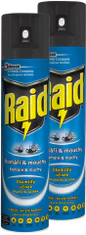 Raid sprej proti létajícímu hmyzu 2x400 ml