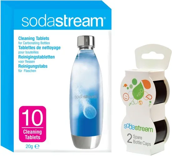 SodaStream SADA SHOP VÍČKO ČERNÉ 2KS + TABLETY SODA