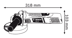 BOSCH Professional úhlová bruska GWS 7-125 (0601388108)