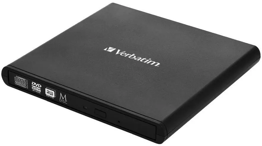 Verbatim Slimline DVD/CD Externí mechanika, USB 2.0, černá (98938)