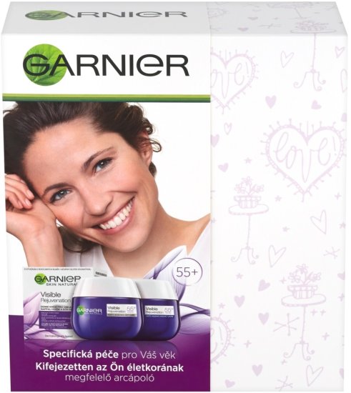 Garnier Dárková sada Skin Essentials 55 Denní krém proti vráskám 50 ml + Noční krém proti vráskám 50 ml