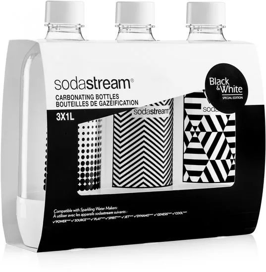 SodaStream Lahev TriPack 1l Black&White