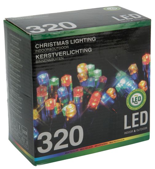 Metalac Svítící řetěz 320 LED 24+3 m multicolor