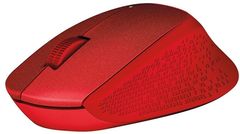 Logitech M330 Silent Plus, červená (910-004911)