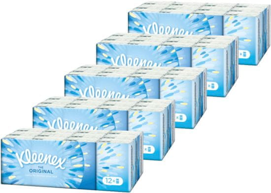 Kleenex Original Papírové kapesníčky 5x 12 balíčků