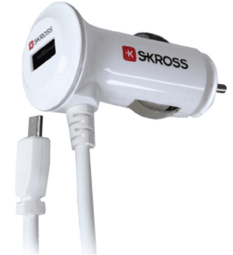 Skross USB nabíjecí autoadaptér Midget Plus, bílá