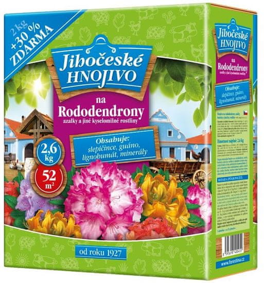 Bohatá zahrada Jihočeské hnojivo na rododendrony a azalky, 2 kg + 30 % zdarma (1202016)