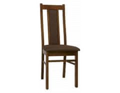 KONDELA Židle Kora KRZ 1 - Provedení Samoa King/hnědá