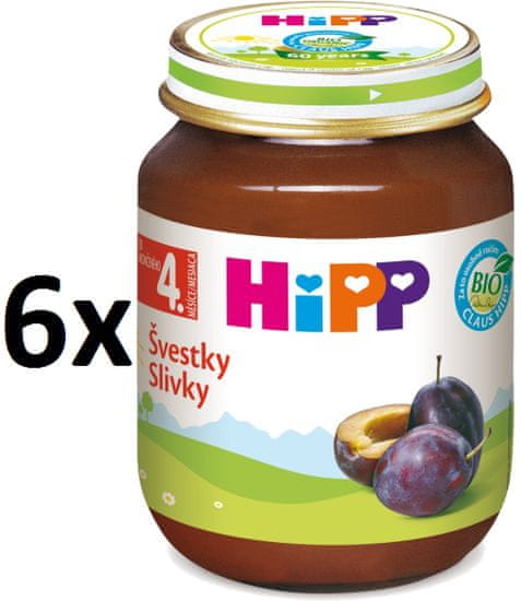 HiPP BIO Švestky - 6 x 125g