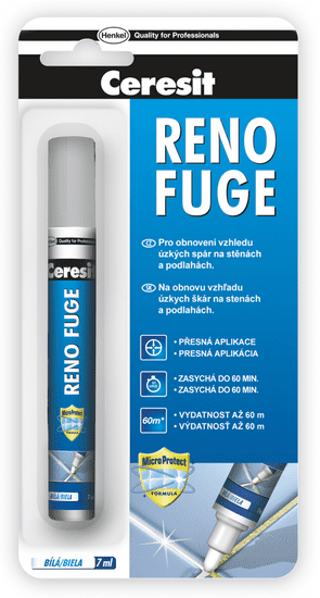 Ceresit Obnovovač spár Reno Fuge 7 ml, bílý