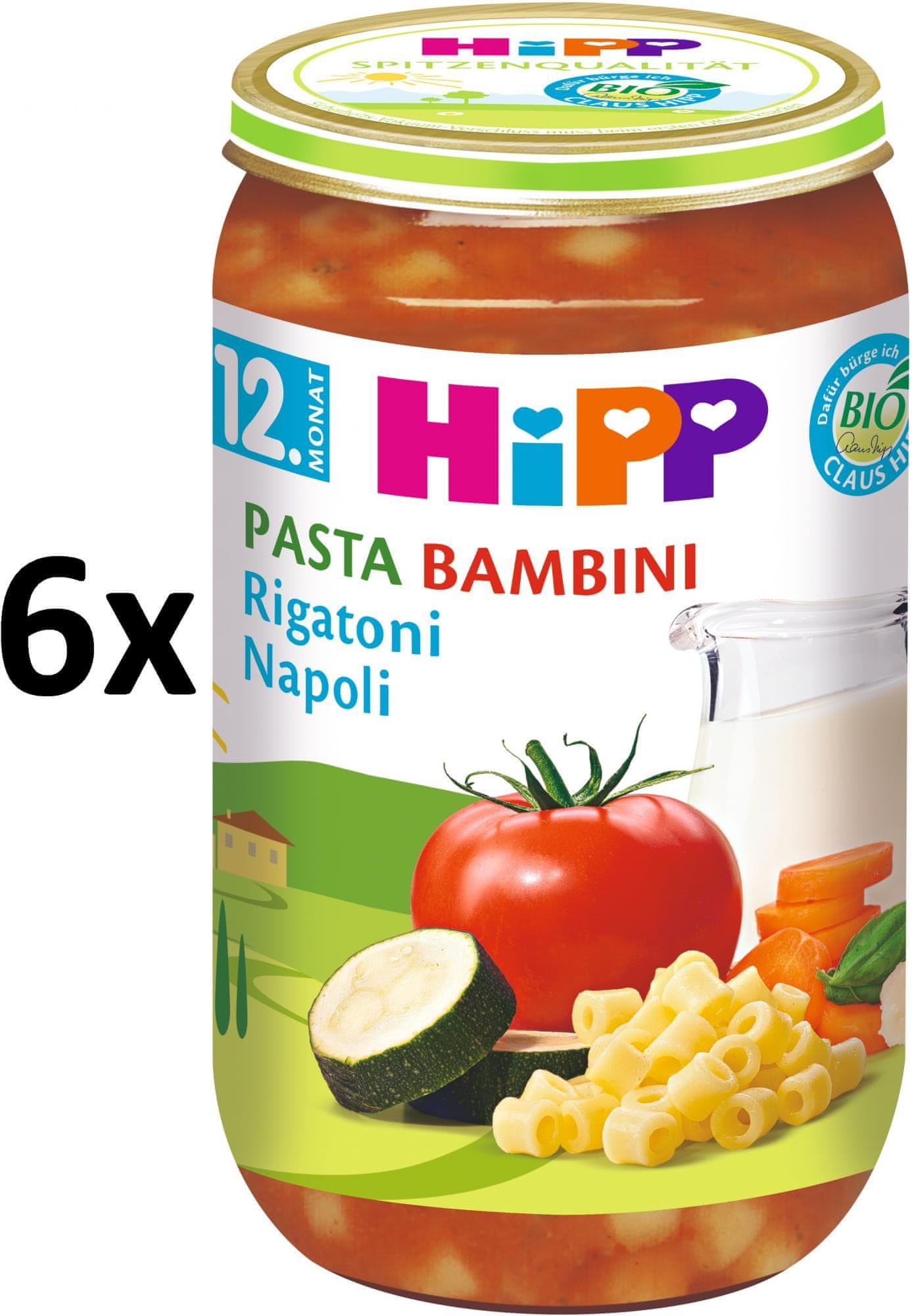 Hipp BIO PASTA BAMBINI Rigatoni Neapol 250 g - KidPro Toys, s.r.o.