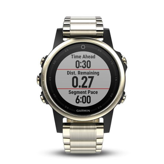 Garmin fénix 5S Sapphire, Goldtone, Metal band