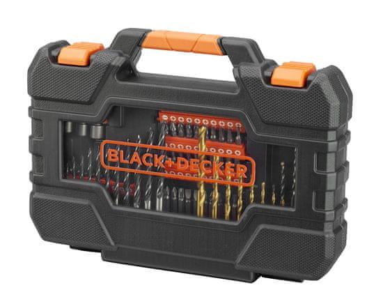 Black+Decker 104-dílná sada vrtáků a šroubovacích bitů