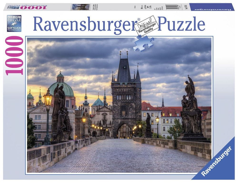 Ravensburger Praha: Procházka po Karlově mostě 1000 dílků