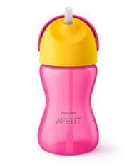 Philips Avent Hrneček s ohebným brčkem 300 ml růžová