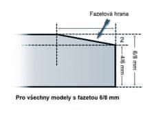 Lienbacher Sklo pod kamna půloblouk s fazetou 100x120 cm