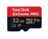 SanDisk microSDHC 32 GB UHS-I V30 A1 Extreme Pro 100MB/s + adaptér (SDSQXCG-032G-GN6MA)