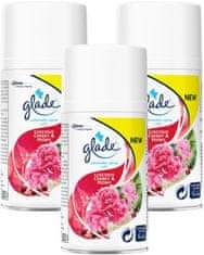 Glade Automatic PACK 3x náplň Višeň a pivoňka 269 ml