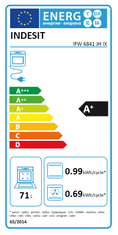 Indesit vestavná trouba IFW 6841 JH IX + záruka 5 let na motor ventilátoru