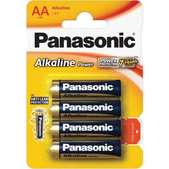 Panasonic Alkaline Power AA LR6 4BP