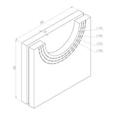 Almeva Izolace komínové odbočky DN140-200, 90°, minerální