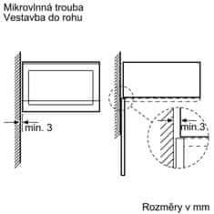 Bosch vestavná mikrovlnná trouba BFL523MS0 - rozbaleno