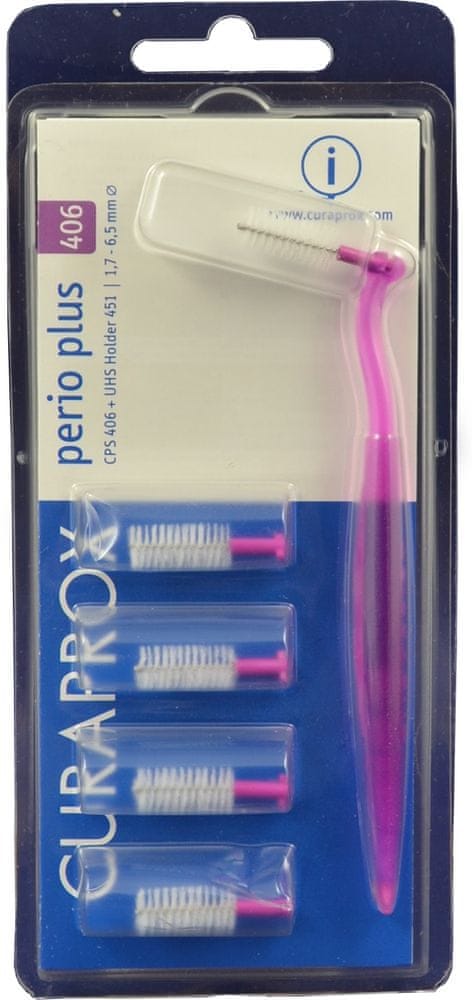 Curaprox Perio Plus 406 Pink (1,7 - 6,5 mm) 5 ks