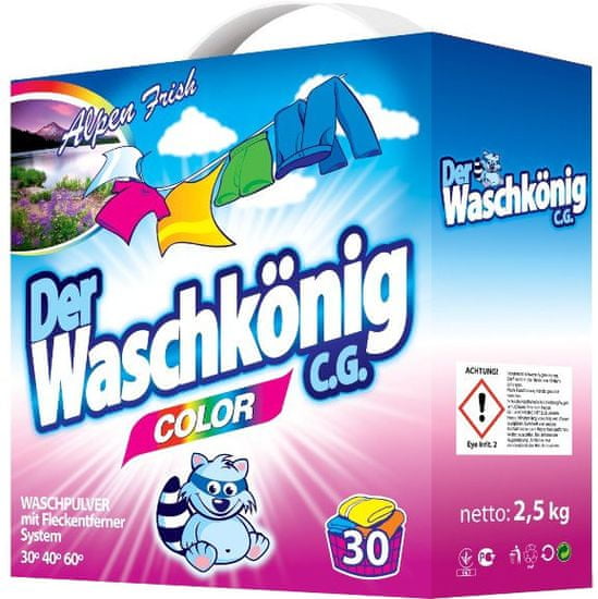 Waschkönig Prášek na praní Color 2,5 kg (30 praní)