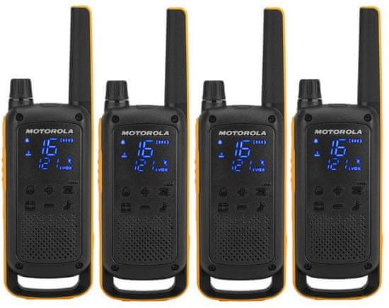 Motorola TLKR T82 Extreme, Quadpack, žlutá/černá