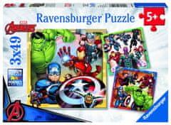 Ravensburger Disney Marvel Avengers 3x49 dílků - rozbaleno