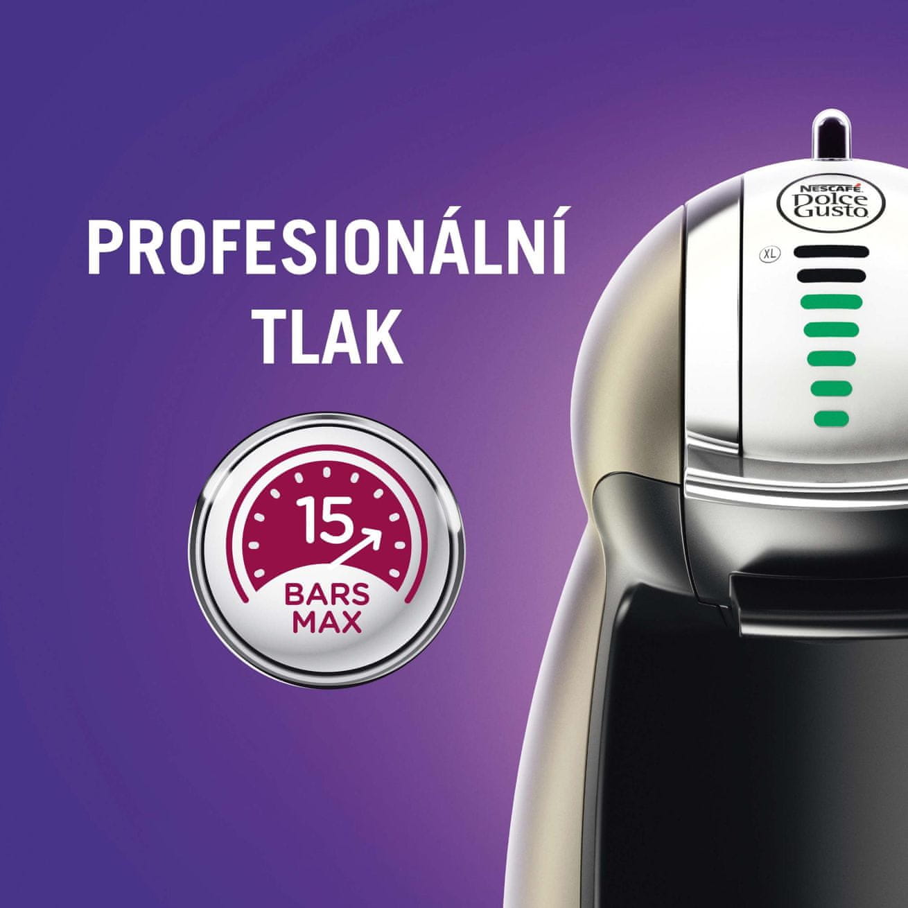 Kávovary Dolce Gusto profesionální tlak