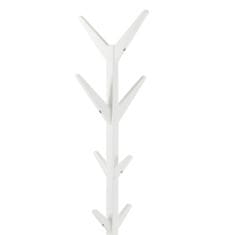 Design Scandinavia Věšák dřevěný Scotty, 178 cm, bílá