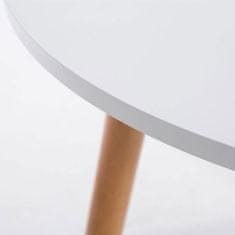 Jídelní stůl Benet kulatý, 80 cm, nohy přírodní