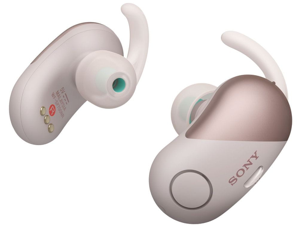 Sony WF-SP700N bezdrátová sluchátka, růžová - zánovní