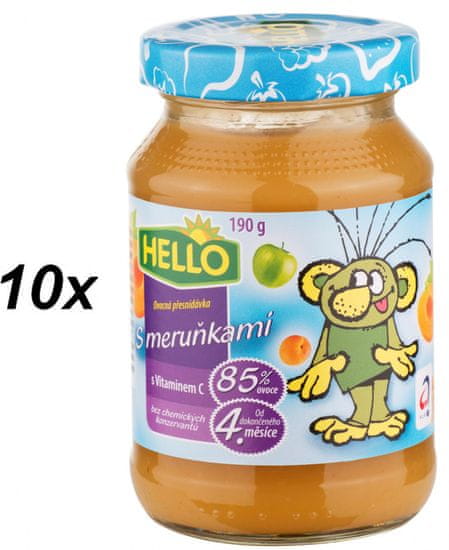 Hello Ovocná přesnídávka s meruňkami a vitamínem C 10x190g