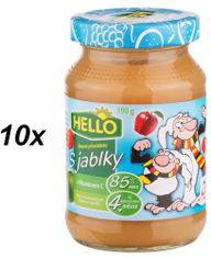 Hello Ovocná přesnídávka s jablky a vitaminem C 10x190g