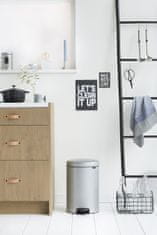 Brabantia Pedálový koš newIcon 20 l metalická šedá - zánovní