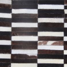 KONDELA Kožený koberec Typ 6 120x180 cm - vzor patchwork