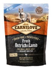 Carnilove Dog Fresh Ostrich & Lamb for small breed 1,5kg