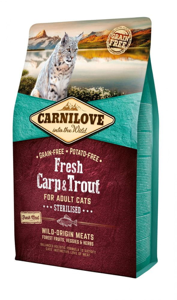 Carnilove Fresh Carp & Trout Sterilised for Adult cats 2 kg