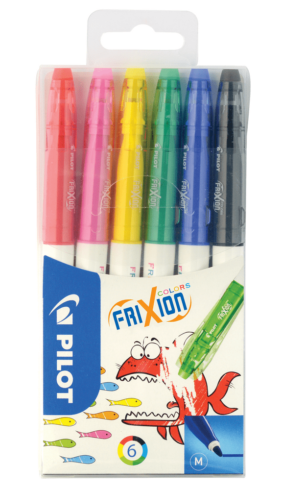 Pilot Fixy Frixion Colors, sada, 6 barev, vymazatelný